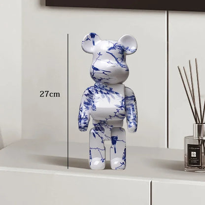 27cm - Graffiti Bear Resin Statue/Ornaments, Bear Decor