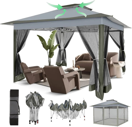 12-Foot x 12-Foot - Pop-Up Gazebos, On Clearance, Metal Waterproof Gazebo