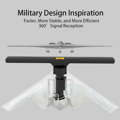 10000A, 110V, 40-860MHz, 20±3dB, 350°ROTATION - OUTDOOR UV DUAL BAND DIGITAL ANTENNA