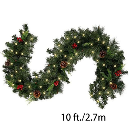 10ft - ARTIFICIAL CHRISTMAS GREEN GARLAND WREATH DECORATION