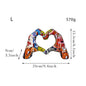 COLORFUL LOVE GESTURE RESIN DESKTOP DECORATION ORNAMENT