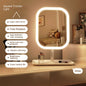 3-COLOR LED LIGHT DESKTOP VANITY MAKEUP MIRROR