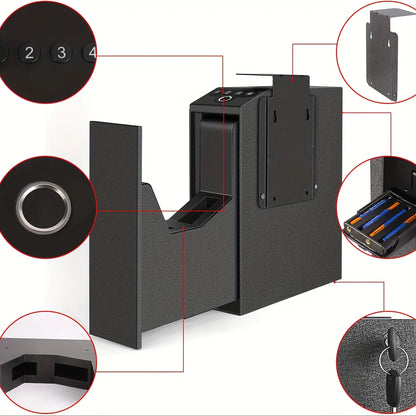 AUTOMATIC FINGERPRINT SLIDER HANDGUN SAFE, NIGHTSTANDS, DESK