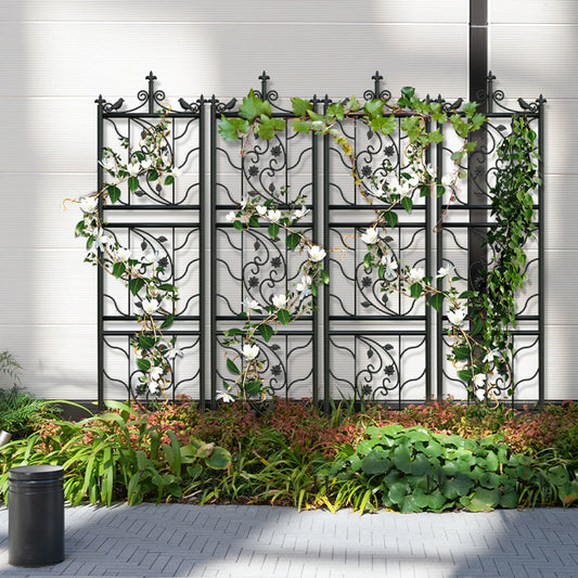 71in TALL - OUTDOOR GARDEN TRELLIS DECORATIVE METAL FENCE
