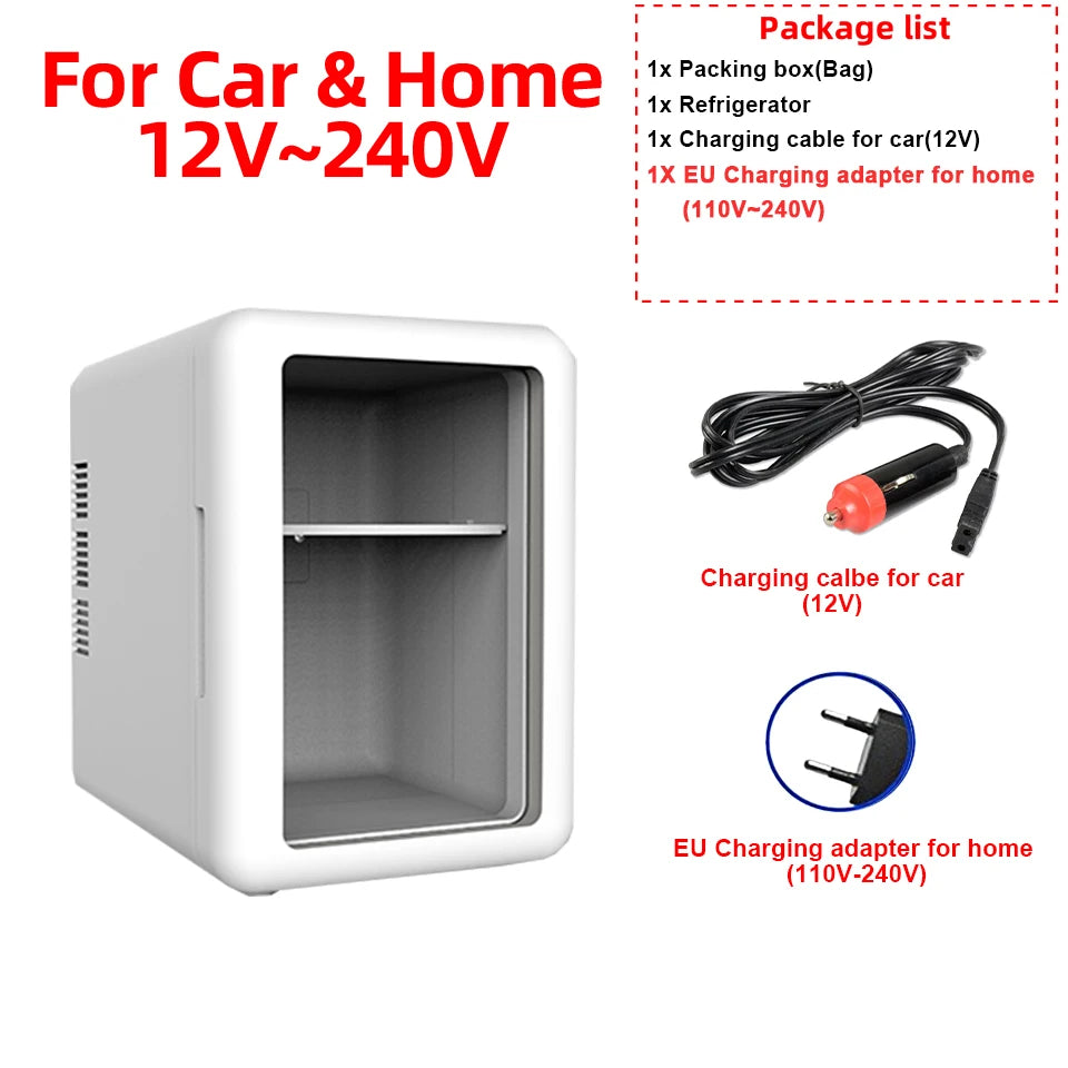 4-liter- Portable Mini Car Refrigerator Freezer Car & Home
