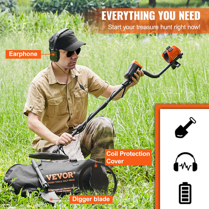 10 Inch - WATERPROOF SEARCH COIL METAL DETECTOR
