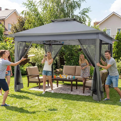 12-Foot x 12-Foot - Pop-Up Gazebos, On Clearance, Metal Waterproof Gazebo