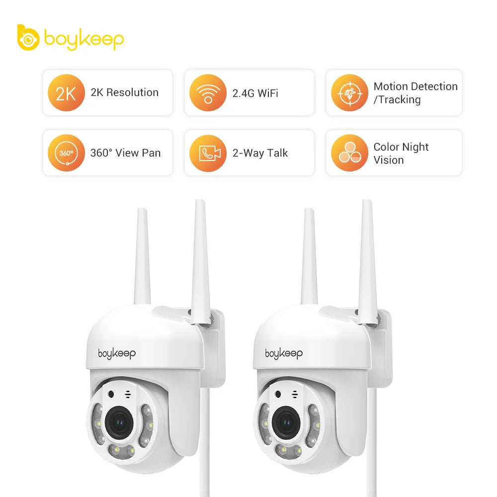 3MP, 2.4GHz, WiFi OUTDOOR SURVEILLANCE SYSTEM IP SMART MONITOR