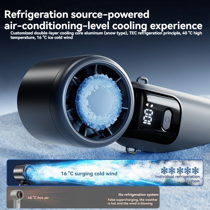 100-SPEEDS - HANGING ICE PACK HANDHELD HIGH SPEED FAN