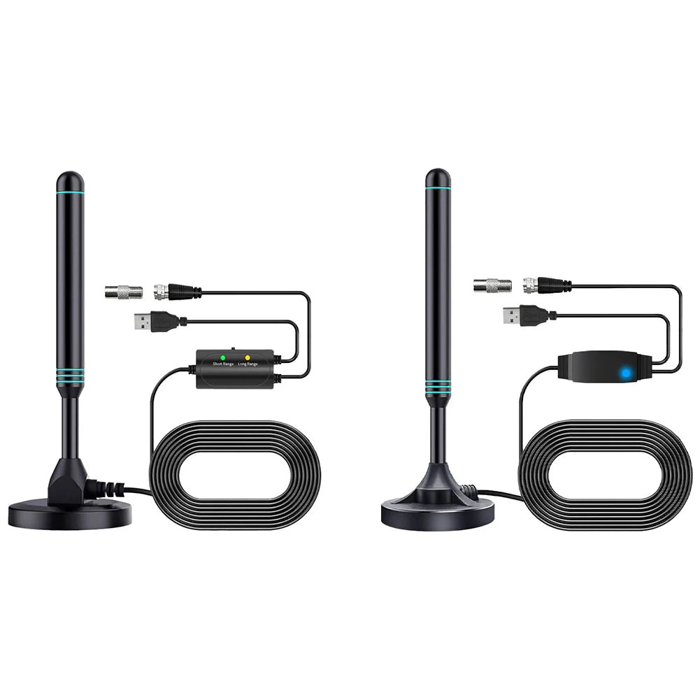 4K/1080P, 480+ MILES - PORTABLE HD ANTENNA W/SIGNAL AMPLIFIER