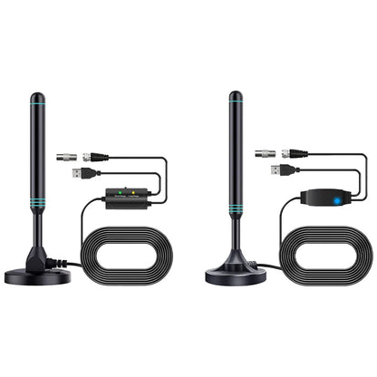 4K/1080P, 480+ MILES - PORTABLE HD ANTENNA W/SIGNAL AMPLIFIER