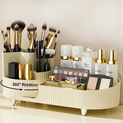 COUNTERTOP ROTATING MAKEUP ORGANIZER BRUSH HOLDER