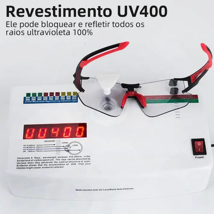 PHOTOCHROMIC UNISEX ROAD RACING CYCLING SUNGLASSES EYEWEAR