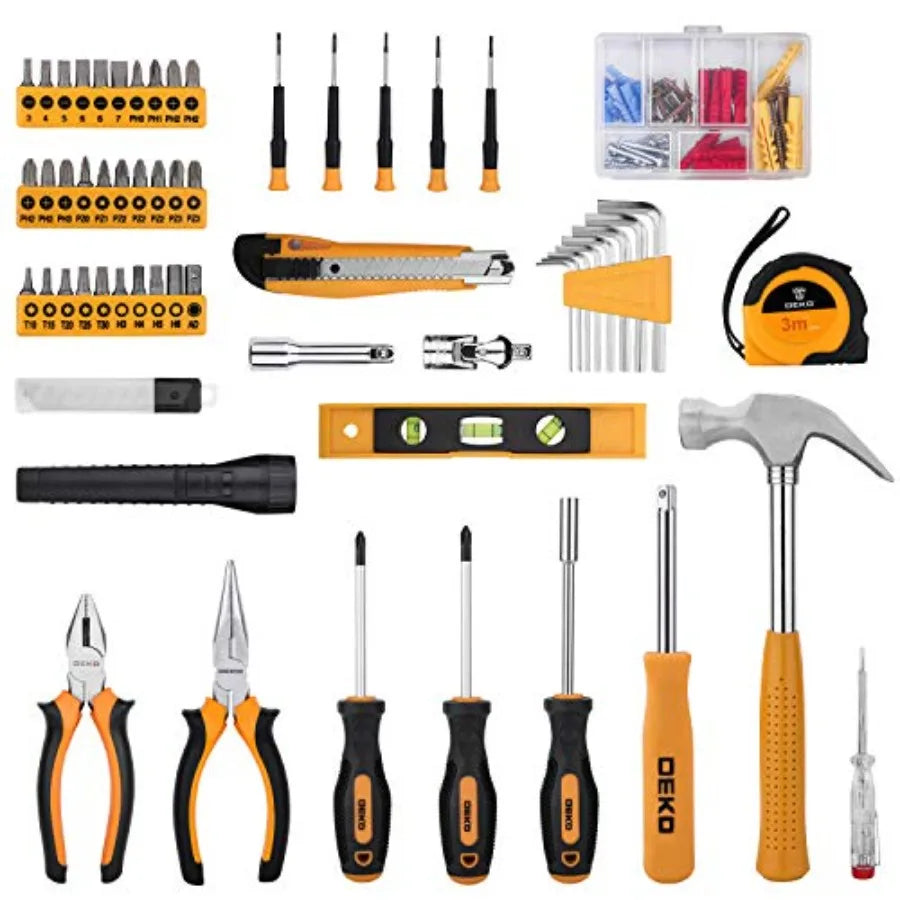 208-Piece - GENERAL HOUSEHOLD TYPE HAND TOOLS SET