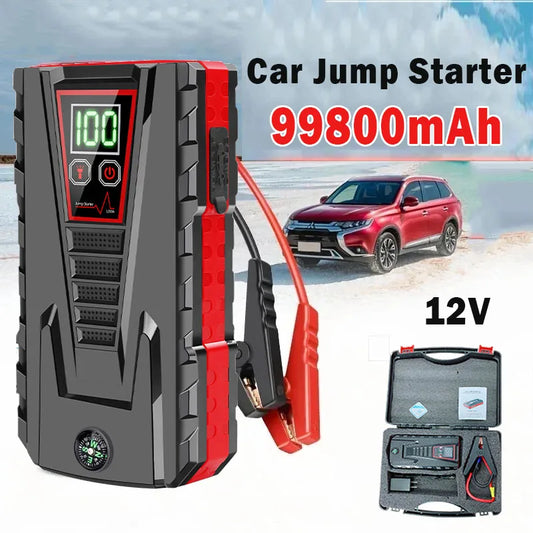 99800mAh, 5000A - PORTABLE CAR/TRUCK JUMP STARTER POWER BANK