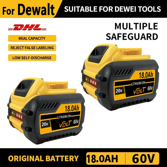 20V/60V, 18.0Ah LITHIUM-ION REPLACEMENT RECHARGEABLE BATTERIES