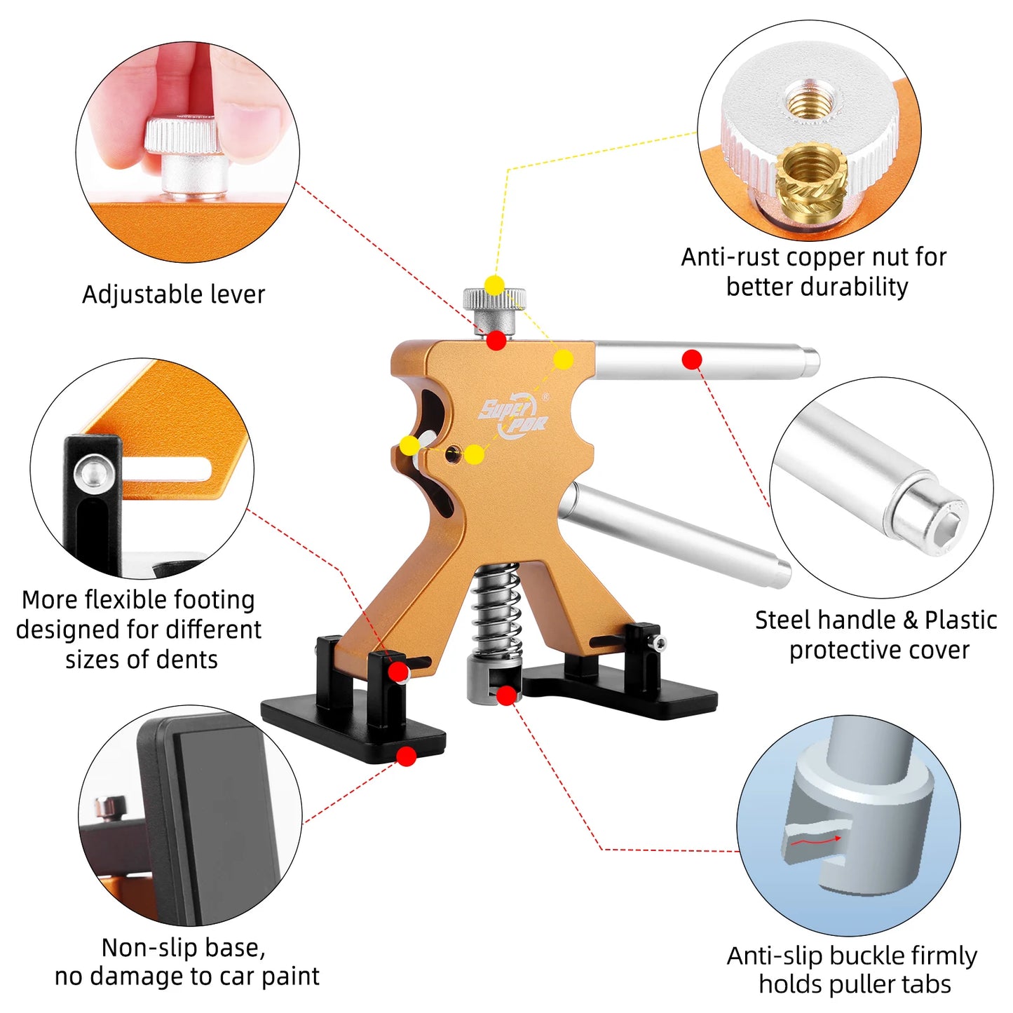 DENTLESS CAR PAINT PULLER REPAIR TOOLS KIT