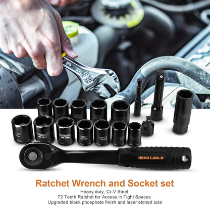 218-Piece - PROFESSIONAL GENERAL HOUSEHOLD HAND TOOL KIT