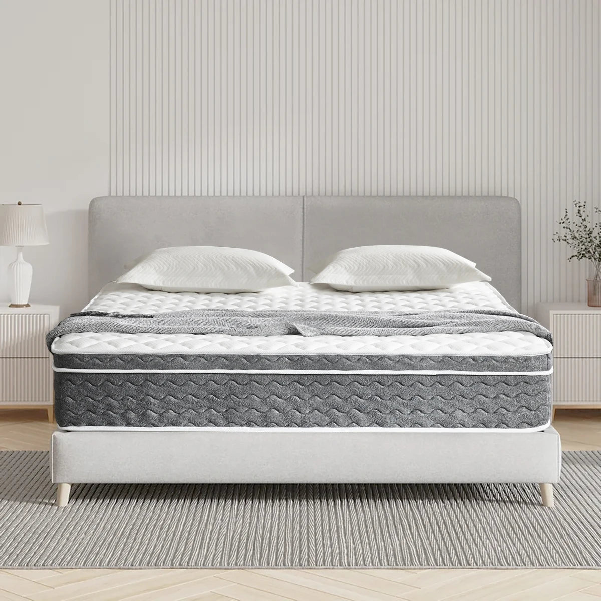 10in/12in/14in - QUEEN SIZE HYBRID MEDIUM, MOTION ISOLATION MATTRESS-IN0-A-BOX