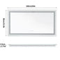 JUMBO-LARGE ILLUMINATED FRONT & BACKLIT LIGHTS VANITY MIRROR