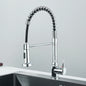 Black Flexible Kitchen Faucet Pull Down Spring Hot Cold Water Mixer Tap 360° Swivel Stream Sprayer Nozzle Kitchen Sink Tap Crane
