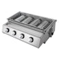 4-BURNER - STAINLESS STEEL SMOKELESS BARBECUE GRILL ROASTER