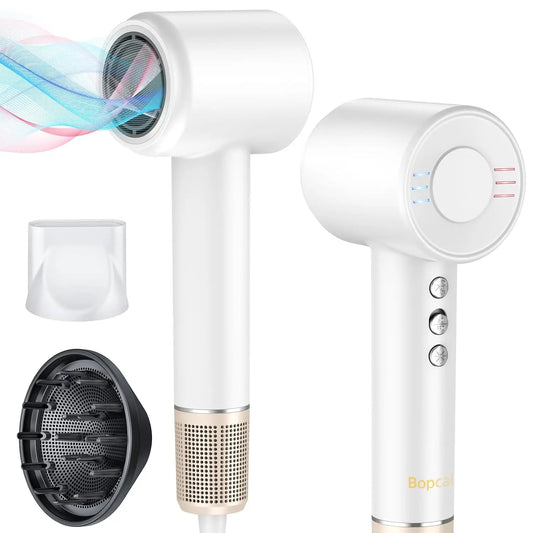 1500-Watts, 120,000-RPM - ELECTRIC BRUSHLESS NEGATIVE IONS HAIR BLOW DRYER