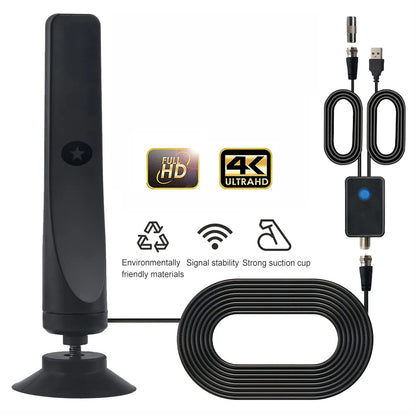 50-MILES - 4K HD DIGITAL TV ANTENNA WITH AMPLIFIER BOOSTER