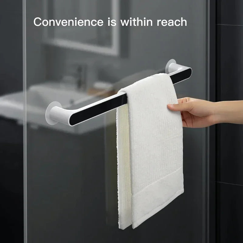 SELF-ADHESIVE WALL MOUNTED TOWEL HANGER ORGANIZER
