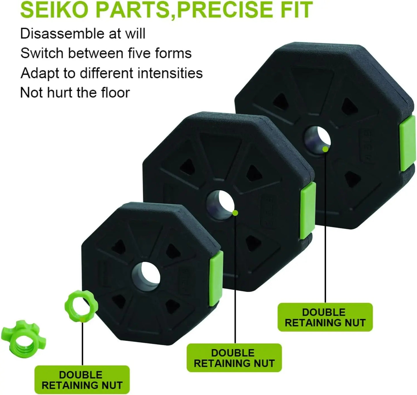 4-IN-1 66lbs/88lbs - ADJUSTABLE WEIGHT KETTLEBELL SET BARBELL/PUSH-UP STAND