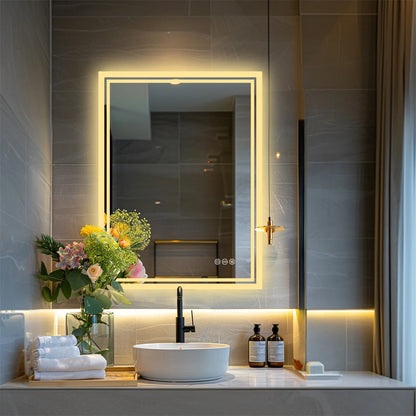 FRAMELESS LED ILLUMINATED BACKLIT BATHROOM MIRROR LED