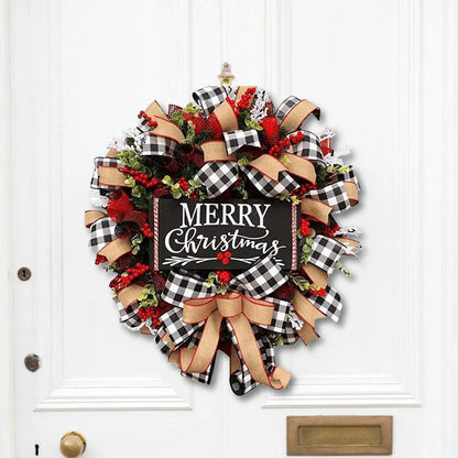 9.84in/14.96in/7.72in - CHRISTMAS HOLIDAY ART FRONT DOOR WREATHS
