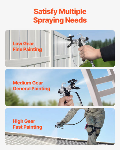 650W, 3000psi - ELECTRIC STAND HIGH EFFICIENCY AIRLESS PAINT SPRAYER