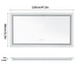 JUMBO-LARGE ILLUMINATED FRONT & BACKLIT LIGHTS VANITY MIRROR