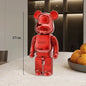 27cm - PAINTED GRAFFITI BEAR RESIN DESKTOP STATUE/ORNAMENTS