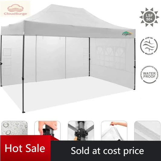 10-Foot by 15-Foot - Waterproof Heavy-Duty Outdoor Party Tent W/Sidewalls