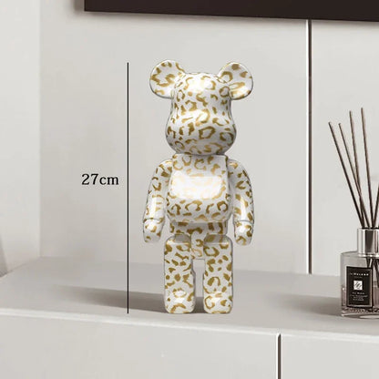 27cm - Graffiti Bear Resin Statue/Ornaments, Bear Decor