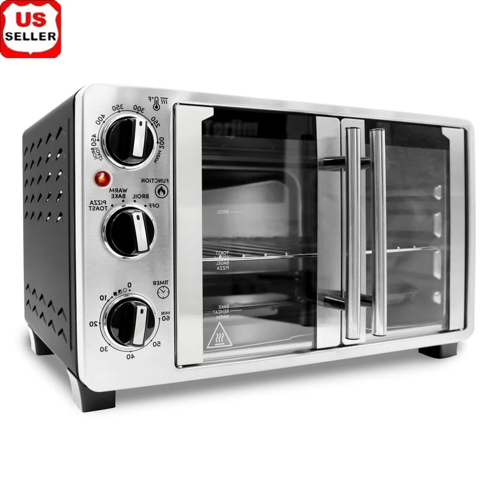 25L - DOUBLE DOOR STAINLESS STEEL CONVECTION TOASTER OVEN