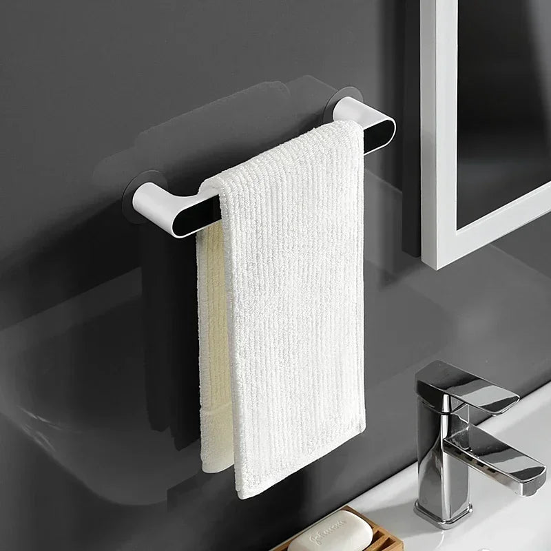 SELF-ADHESIVE WALL MOUNTED TOWEL HANGER ORGANIZER
