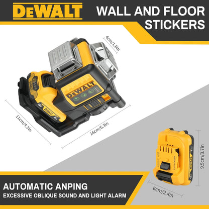 12V - DEWALT DW089LG INDOOR/OUTDOOR 12-LINES LASER LEVEL 3-SIDES VERTICAL 360-DEGREES