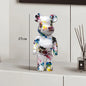 27cm - Graffiti Bear Resin Statue/Ornaments, Bear Decor