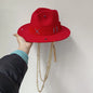 Beach Hat Punk Pearl Chain Crown Sun Hat