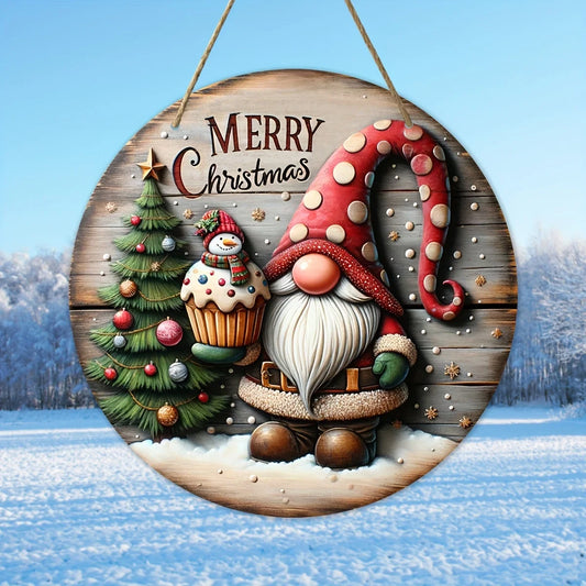 1pc - WOODEN HANGING SIGN CHRISTMAS DECORATION