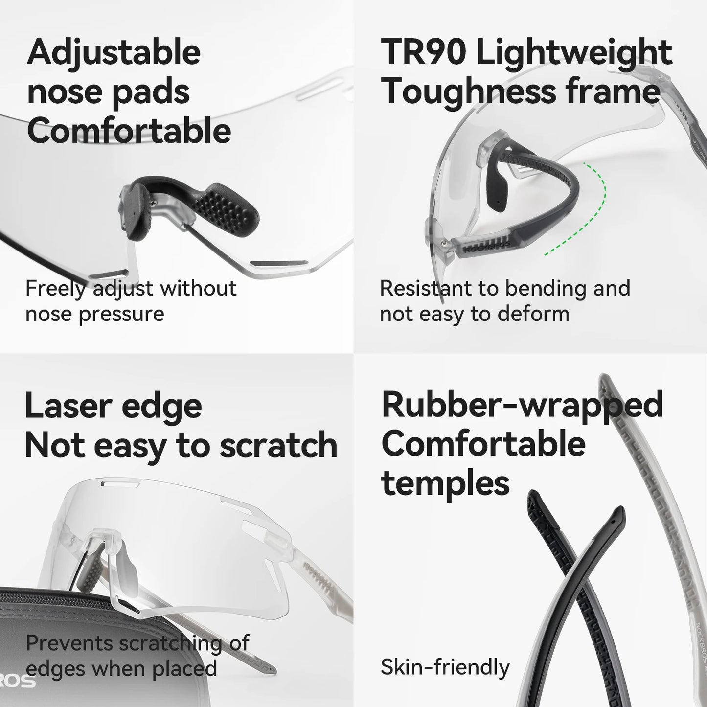 MEN'S PHOTOCHROMIC MTB ROAD CYCLING EYEWEAR SUNGLASSES