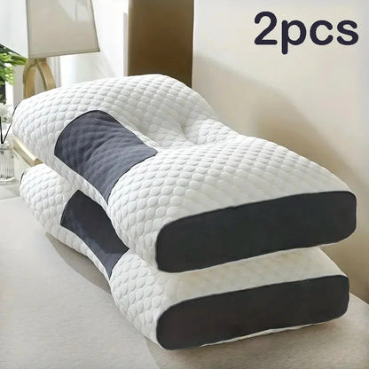 2pcs - ADJUSTABLE SUPPORT ERGONOMIC ORTHOPEDIC MASSAGE NECK PILLOWS