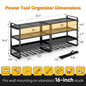 4-LAYER - HEAVY-DUTY WALL MOUNTED POWER TOOL ORGANIZER