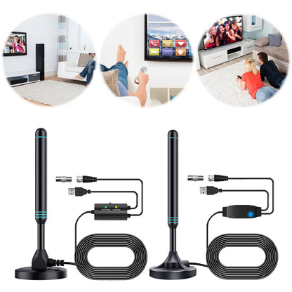 4K/1080P - HD DIGITAL TV ANTENNA W/SIGNAL BOOSTER AMPLIFIER