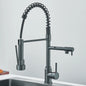 PULL-DOWN CRANE STYLE SPRING KITCHEN SINK FAUCET