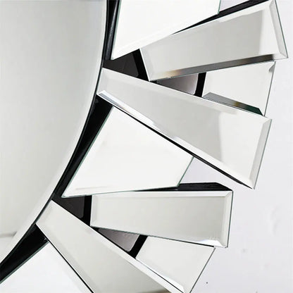 79cm/31.1in - LARGE ACCENT ROUND WALL MOUNTED MIRROR
