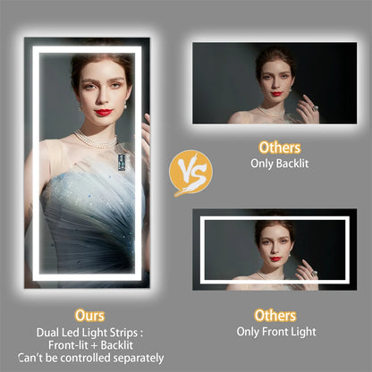 SMART LED XXL BATHROOM VANITY MIRROR W/BLUETOOTH